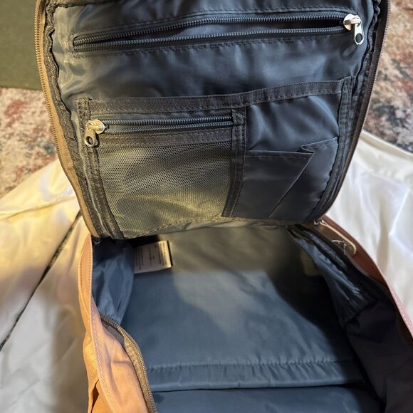 Seventeen London Camden M Backpack Dusty Rose Tan Adj Padded Straps Lightweight main image 11